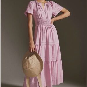 Anthropologie THE SOMERSET MAXI DRESS. Size XS Elegant LILAC Maxi Dress